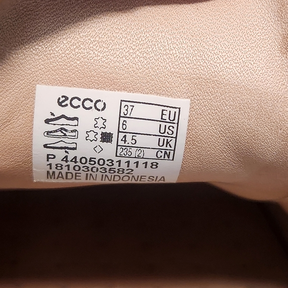 ECCO Soft8W Comfort Sneakers Women's Size 6 Pink Leather LaceUp Shoes Monochrome - Picture 13 of 13